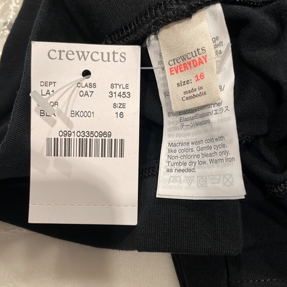 New J Crew Girls' Cozy Everyday Leggings Black - Picture 5 of 6